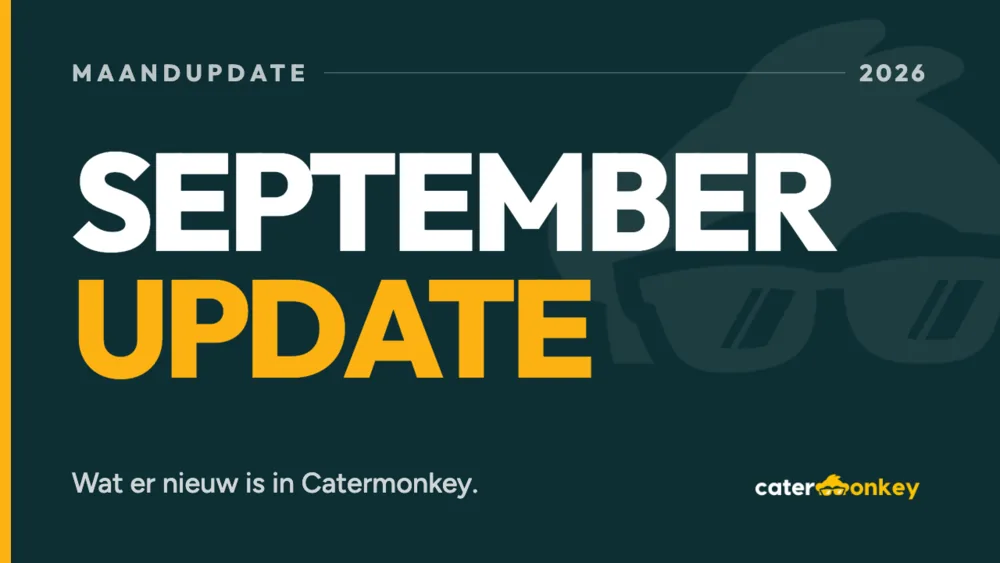 Maandupdate september 2026: wat er nieuw is in Catermonkey